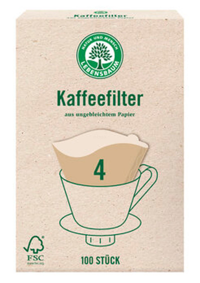 Produktfoto zu Kaffeefilter Gr. 4 (100St.)