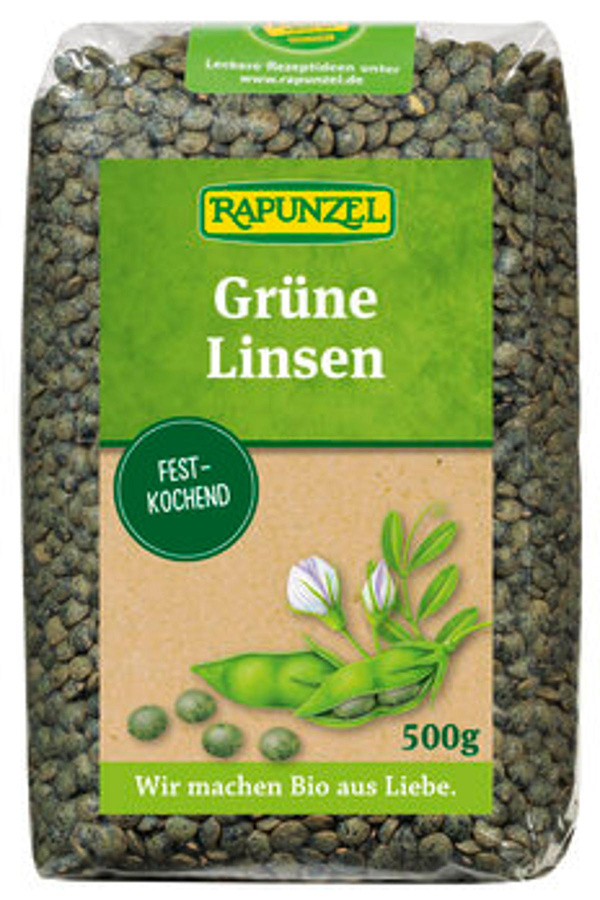 Produktfoto zu Grüne Linsen (500g)