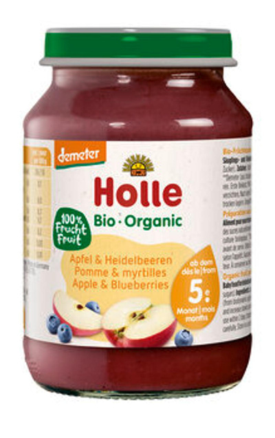 Produktfoto zu Holle Apfel & Heidelbeeren (190g)