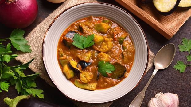 Rezeptbild für Auberginen-Curry