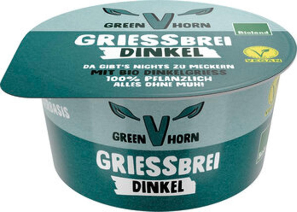 Produktfoto zu Veganer Dinkelmilch Grießbrei (150g)