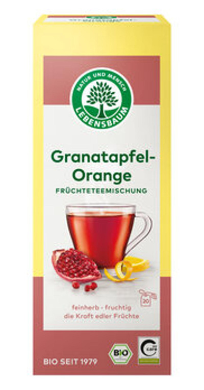 Produktfoto zu Früchtetee Granatapfel mit Orange (20x2g)