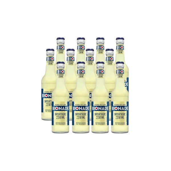 Produktfoto zu BIONADE naturtrübe Zitrone (12x0,33L)