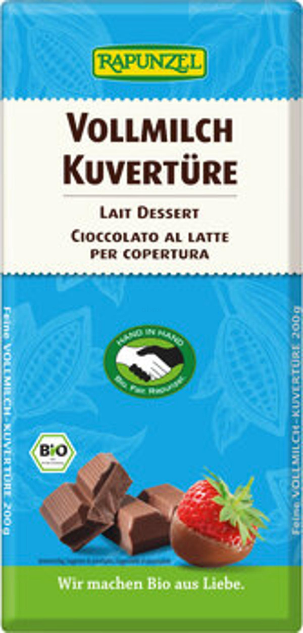 Produktfoto zu Vollmilch Kuvertüre (200g)