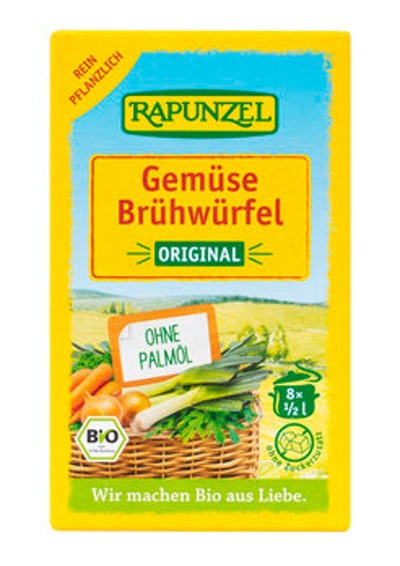 Produktfoto zu Gemüse-Brühwürf Original mit Hefe (8 Würfel)