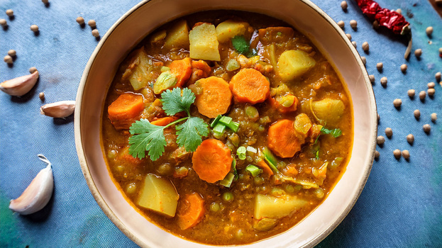 Rezeptbild für Kohlrabi-Möhren-Curry