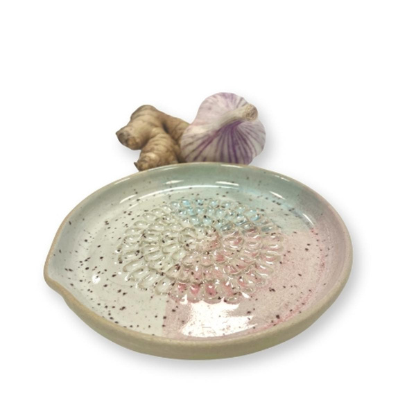 Produktfoto zu Knoblauch- & Ingwerreibe mit Ausgießer "bleu"