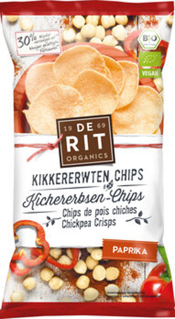 Produktfoto zu Kichererbsen-Chips Paprika (75g)