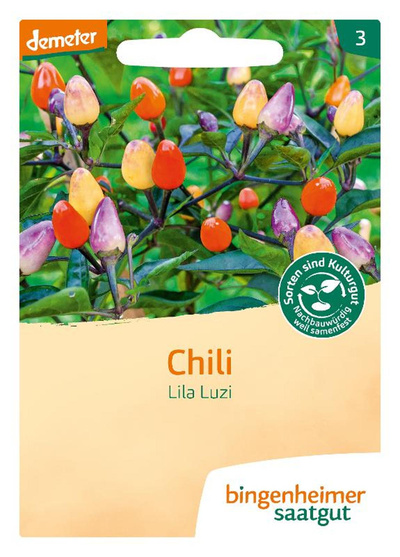 Produktfoto zu Saatgut Chili "Lila Luzi"