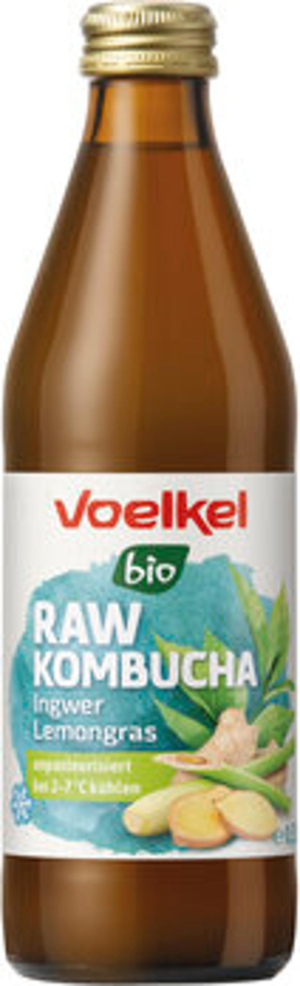 Produktfoto zu RAW Kombucha Ingwer Lemongrass (0,33L)