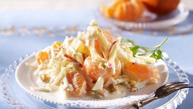 Rezeptbild für Waldorfsalat mit Clementinen