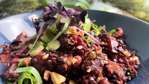 Rezeptbild für Linsensalat mit Roter Bete