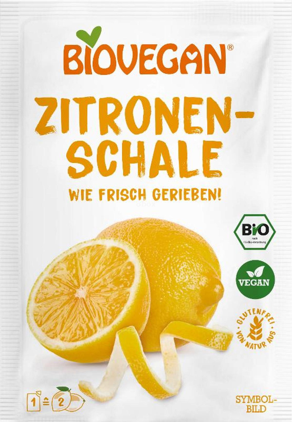 Produktfoto zu Geriebene Zitronenschale (10g)