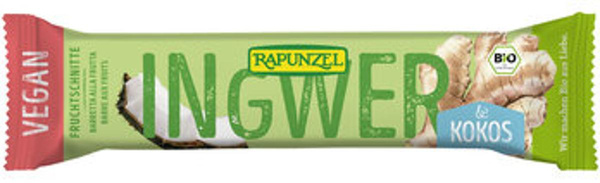 Produktfoto zu Fruchtschnitte Ingwer-Kokos (40g)