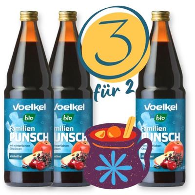 Produktfoto zu 3 für 2 Familienpunsch (3x0,75L) I MHD 06.11.26