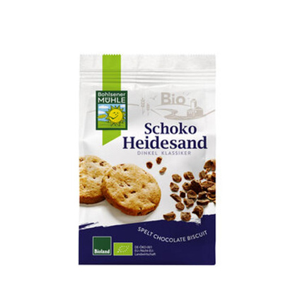 Produktfoto zu Schoko Heidesand Dinkel-Buttergebäck (125g)