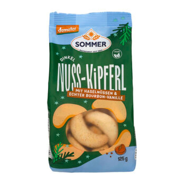 Produktfoto zu Dinkel Nusskipferl (125g)