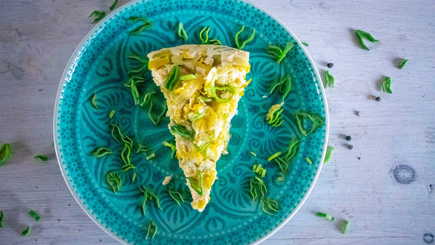 Rezeptbild für Schneller Lauchkuchen