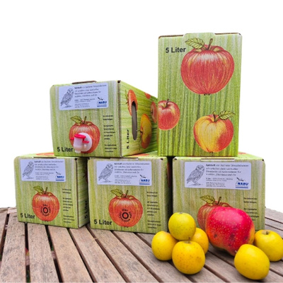 Produktfoto zu Streuobst-Apfelsaft 5L-Karton