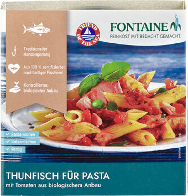 Produktfoto zu Thunfisch Pasta Tomate (200g)