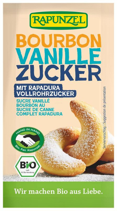 Produktfoto zu Bourbon Vanillezucker mit Rapadura (8g)