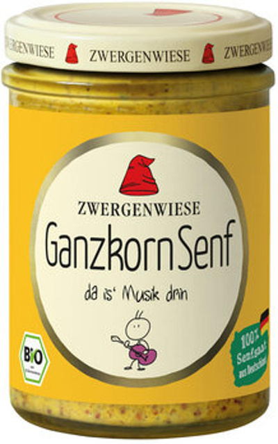 Produktfoto zu Ganzkorn Senf im Glas (160ml)