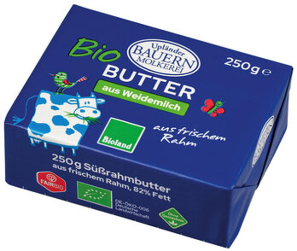Produktfoto zu Süßrahmbutter (250g)