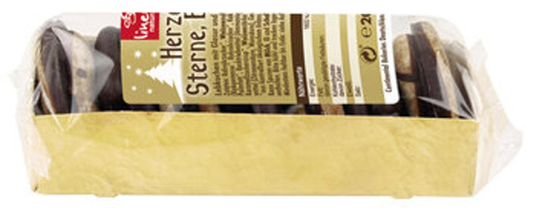 Produktfoto zu Lebkuchen Herzen, Sterne, Brezeln (200g)