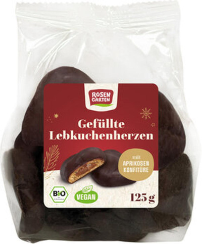 Produktfoto zu Gefüllte Lebkuchenherzen (125g)