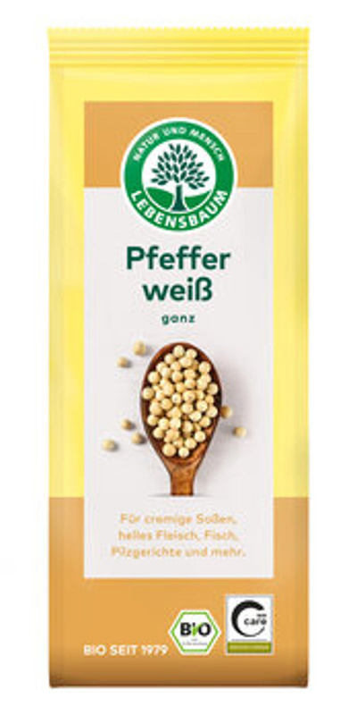 Produktfoto zu Weißer Pfeffer, ganz (50g)