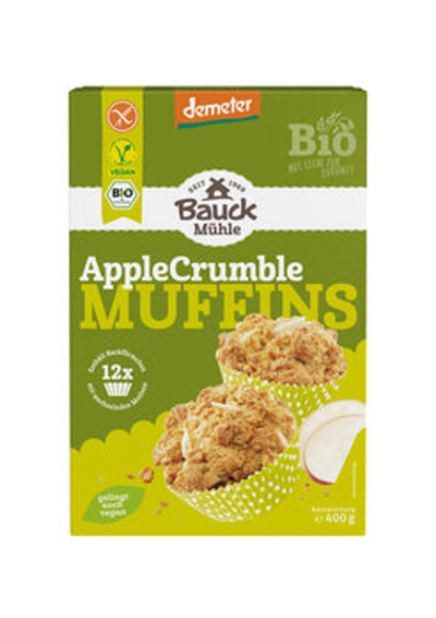 Produktfoto zu Apple Crumble Muffins Backmischung (400g)