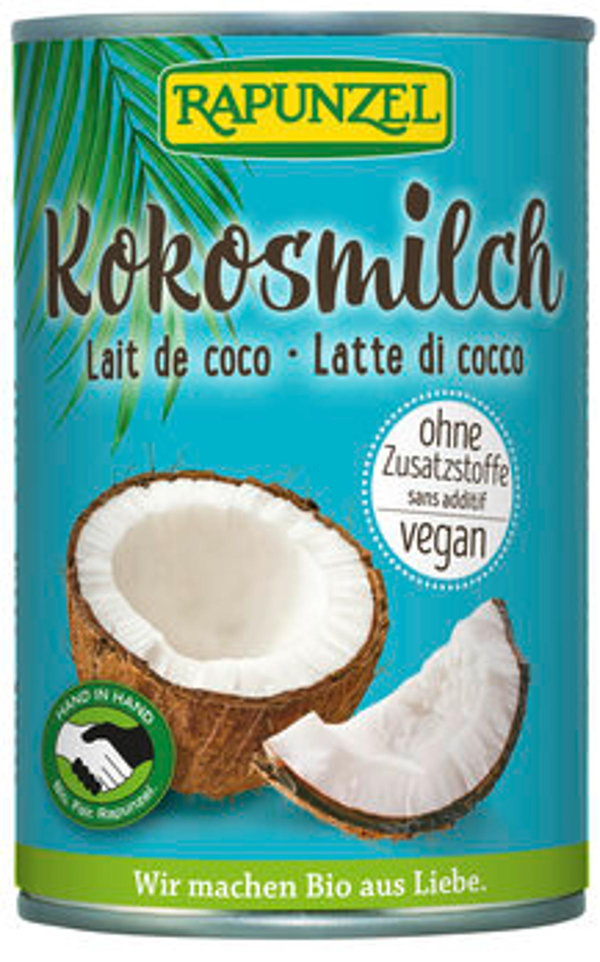 Produktfoto zu Kokosmilch Rapunzel (0,4L)