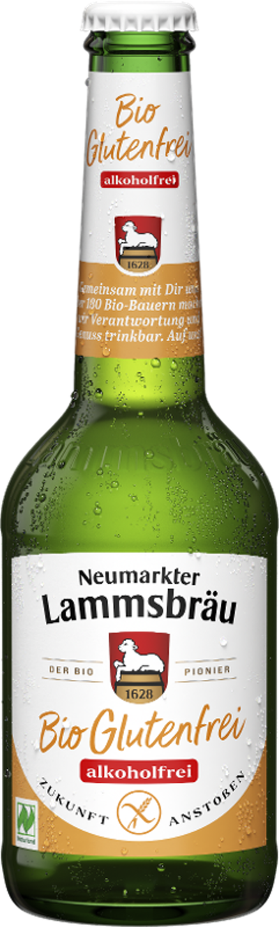 Produktfoto zu Lammsbräu Glutenfrei Alkoholfrei (0,33L)