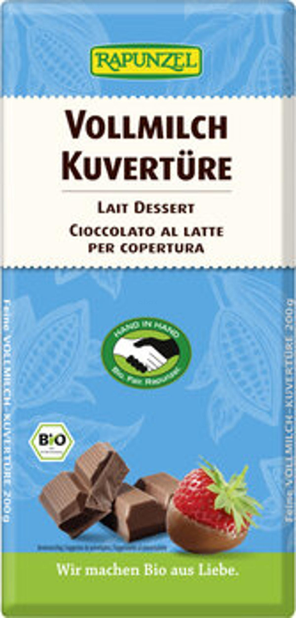 Produktfoto zu Vollmilch Kuvertüre (200g)