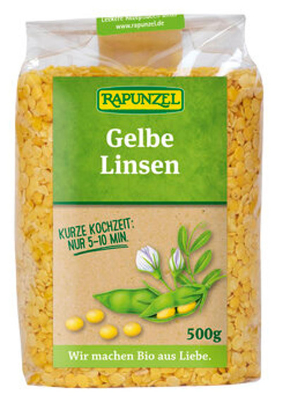 Produktfoto zu Gelbe Linsen (500g)