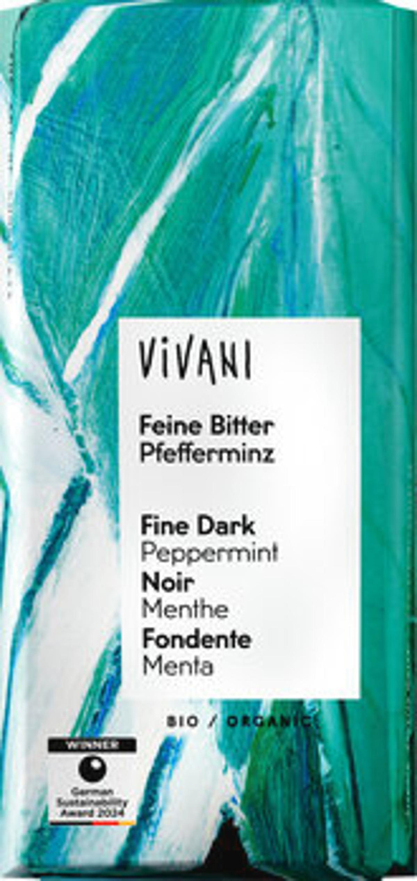 Produktfoto zu Feine Bitter Pfefferminz 68% (100g)