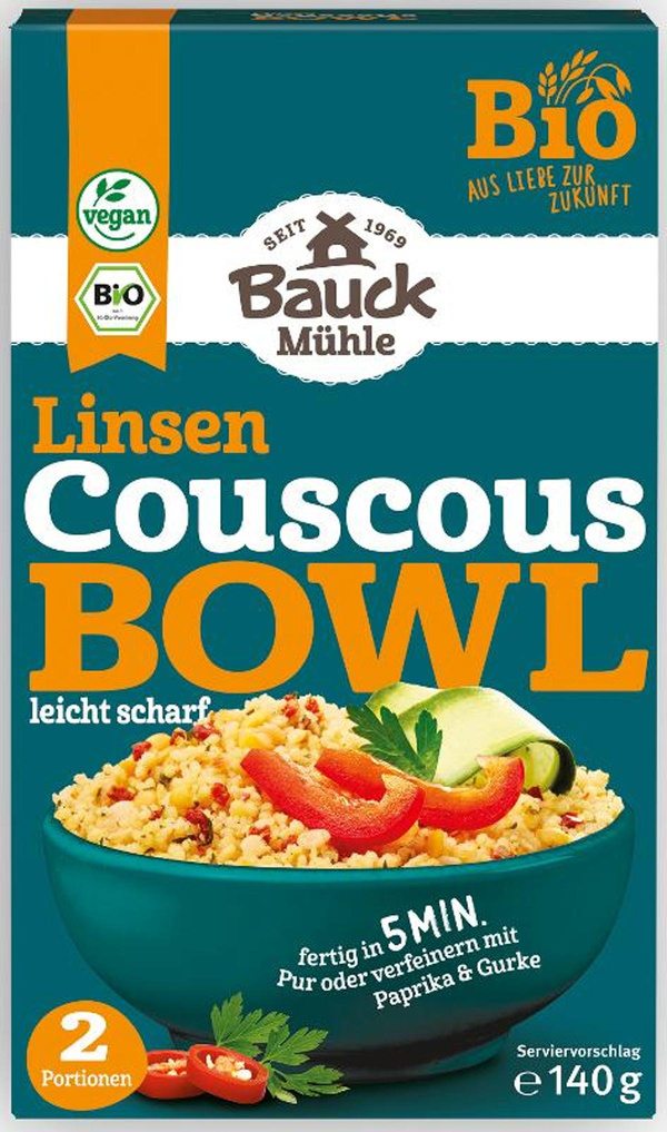 Produktfoto zu Linsen Couscous Bowl leicht scharf (140g)