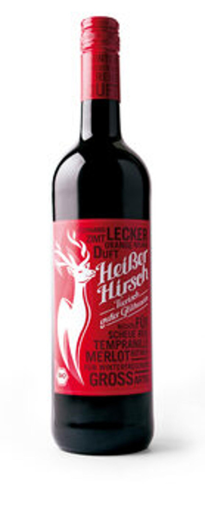 Produktfoto zu Heißer Hirsch rot (0,75L)