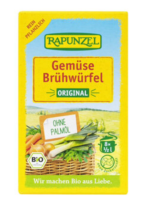 Produktfoto zu Gemüse-Brühwürf Original mit Hefe (8 Würfel)