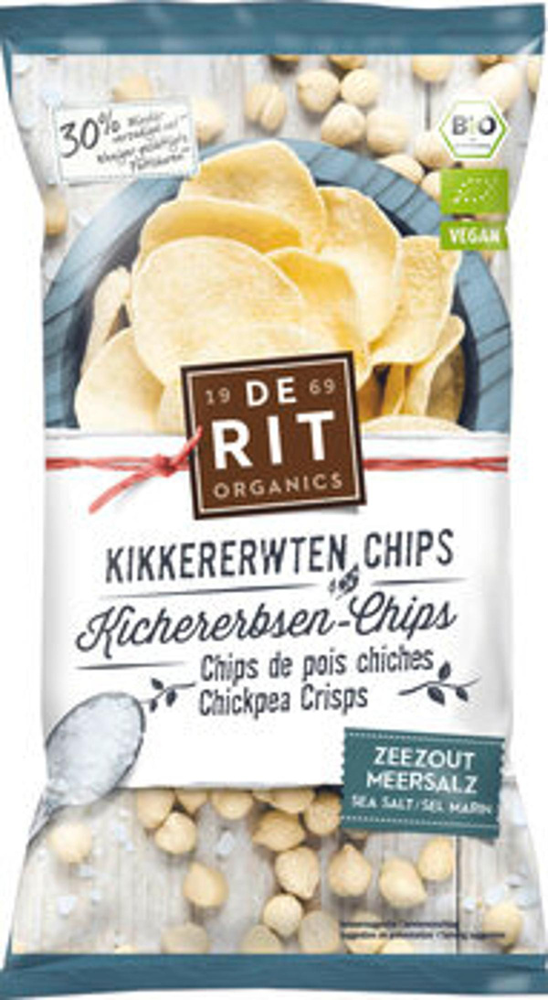 Produktfoto zu Kichererbsen-Chips Meersalz (75g)