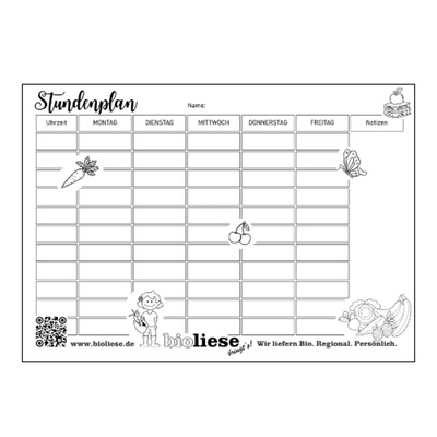 Produktfoto zu Stundenplan