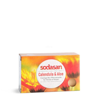 Produktfoto zu Stückseife Calendula & Aloe (100g)