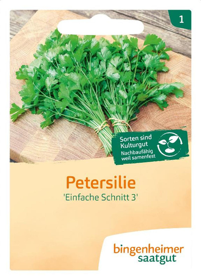 Produktfoto zu Saatgut Glatte Petersilie "Einfache Schnitt"