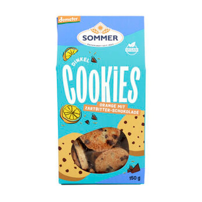 Produktfoto zu Dinkel Schoko Orange Cookies (150g)