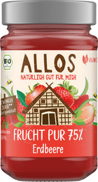 Produktfoto zu Frucht Pur 75% Erdbeere (250g)