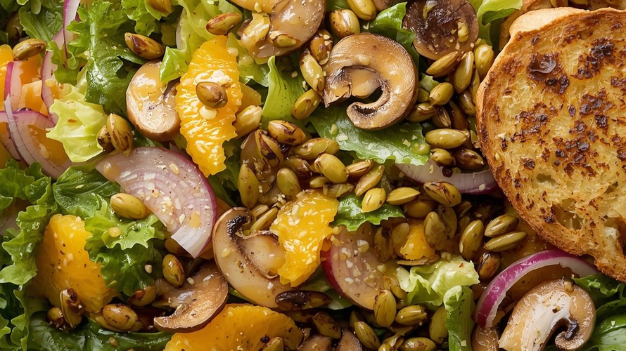 Rezeptbild für Zuckerhutsalat mit Orangen-Senf-Dressing