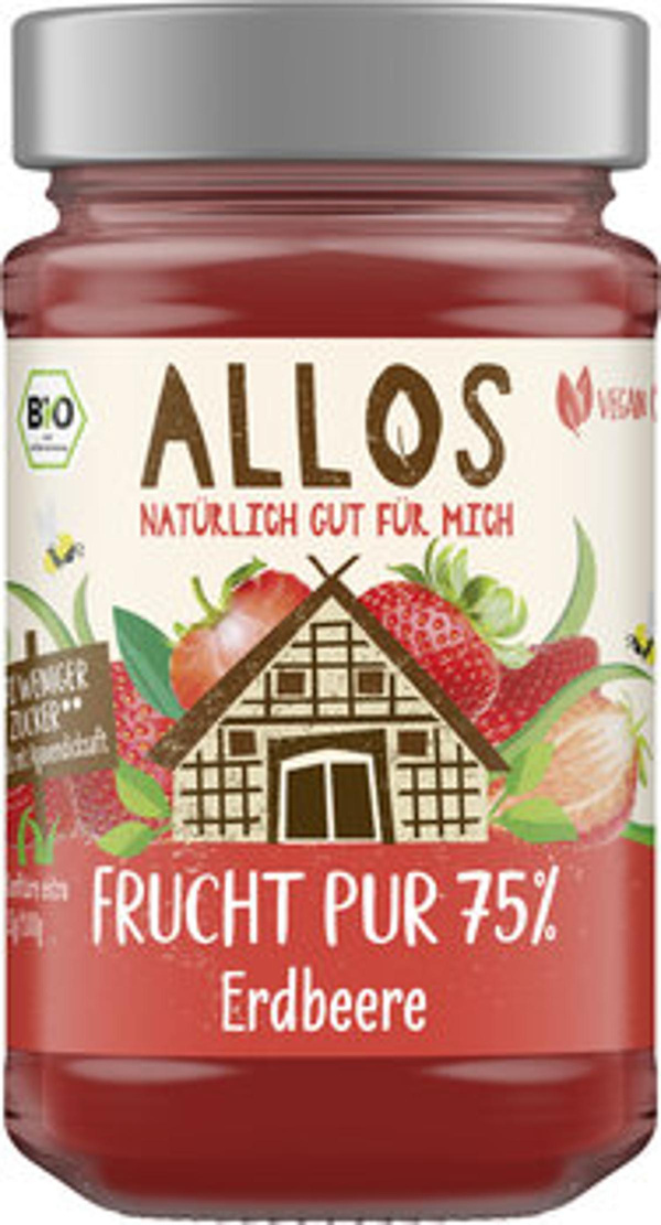 Produktfoto zu Frucht Pur 75% Erdbeere (250g)
