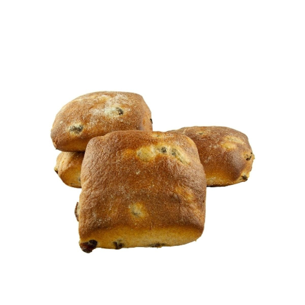 Produktfoto zu Süße Dinkelrosinenbrötchen, halbgebacken (4 Stück)