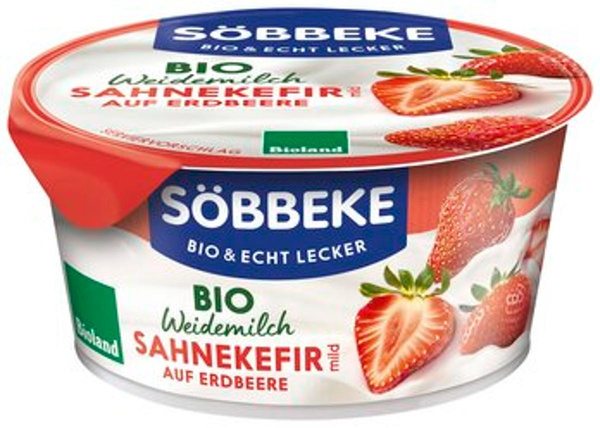 Produktfoto zu Sahnekefir Erdbeere (150g)
