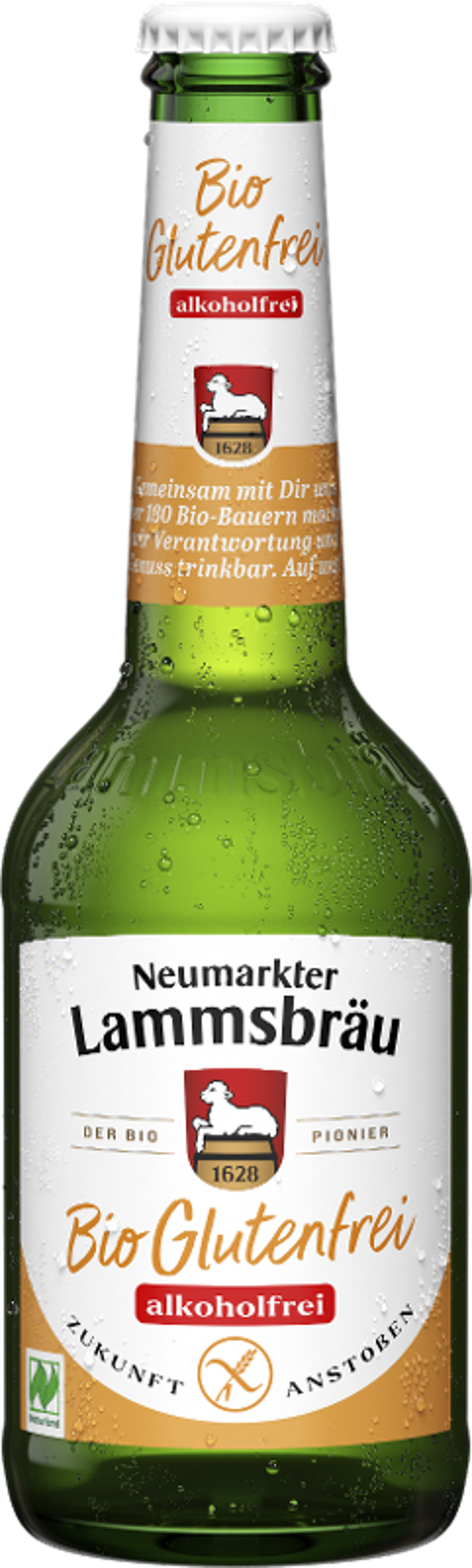 Produktfoto zu Lammsbräu Glutenfrei Alkoholfrei (0,33L)